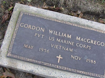 Gordon William MacGregor on Sysoon