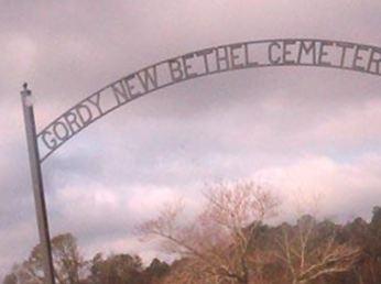 Gordy New Bethel Cemetery on Sysoon