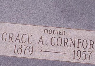 Grace A Cornforth on Sysoon