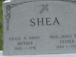 Grace A Obrey Shea on Sysoon
