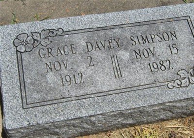 Grace Davey Simpson on Sysoon