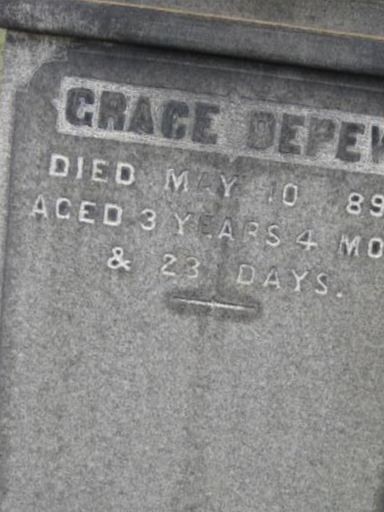 Grace Depew, Find a grave on Sysoon Grace Depew on Sysoon