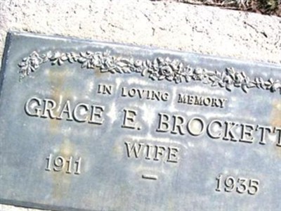 Grace Ester Brockett on Sysoon