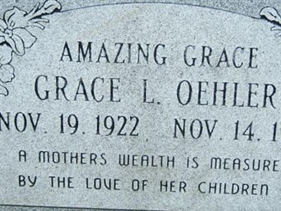 Grace L Oehler on Sysoon