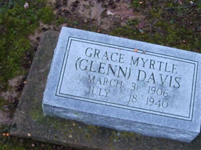 Grace Myrtle Glenn Davis on Sysoon