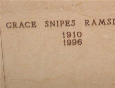Grace Snipes Ramsdell on Sysoon
