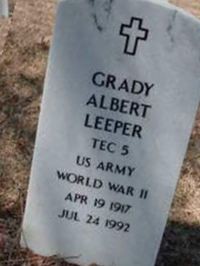 Grady Albert Leeper on Sysoon