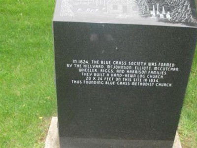 Blue Grass Methodist Church Marker on Sysoon
