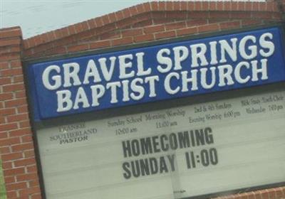 Gravel Springs Baptist Church Cemetery on Sysoon