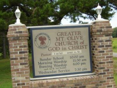 Greater Mt. Olive Church of God In Christ Cemetey on Sysoon