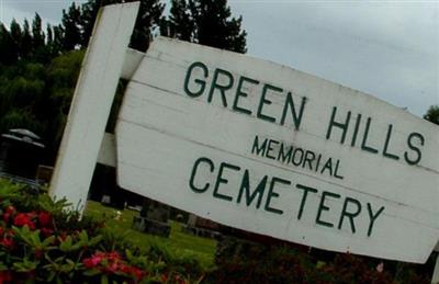 Green Hills Memorial Cemetery on Sysoon
