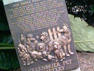 Greenbriar Pet Cemetery on Sysoon