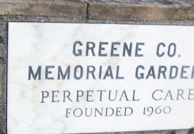 Greene County Memorial Gardens Cemetery on Sysoon