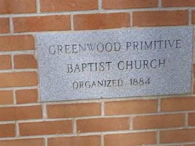 Greenwood Primitive Baptist Cemetery on Sysoon