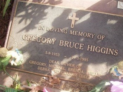 Greg Bruce Higgins on Sysoon