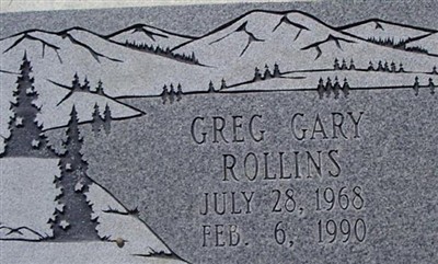 Greg Gary Rollins on Sysoon