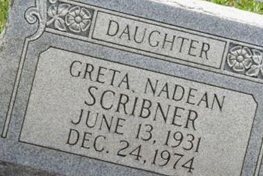 Greta Nadean Scribner on Sysoon