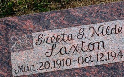 Gretta Gretell Wilde Saxton on Sysoon