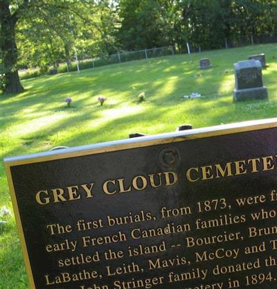 Grey Cloud Cemetery on Sysoon