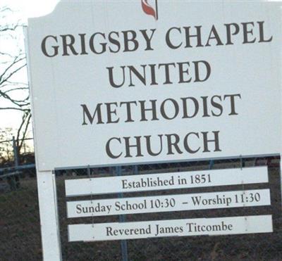 Grigsby Chapel United Methodist Church Cemetery on Sysoon