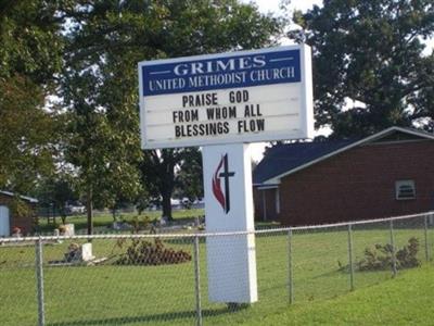 Grimes United Methodist Church Cemetery on Sysoon