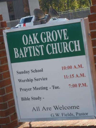 Oak Grove Baptist Church Cemetery on Sysoon