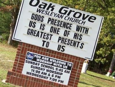 Oak Grove Wesleyan Church Cemetery on Sysoon