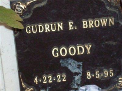 Gudrun E Brown Goody on Sysoon