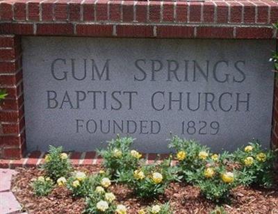 Gum Springs Baptist Church on Sysoon