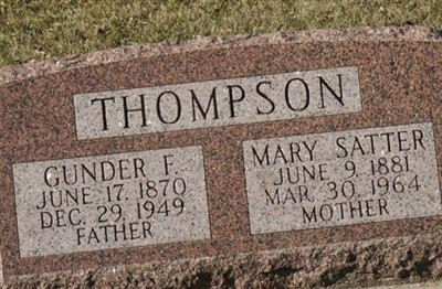 Gunder F Thompson on Sysoon