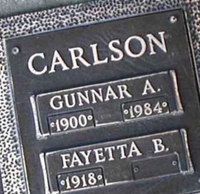 Gunnar A Carlson on Sysoon