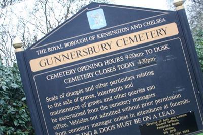 Gunnersbury Cemetery on Sysoon