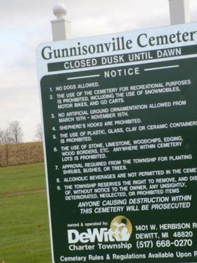 Gunnisonville Cemetery on Sysoon
