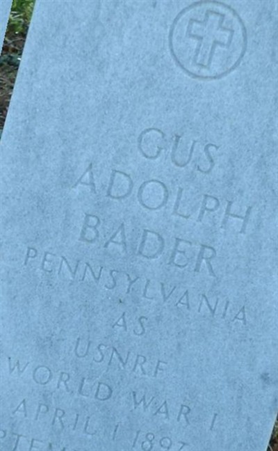 Gus Adolph Bader on Sysoon