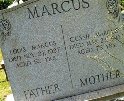 Gussie Cohen Marcus on Sysoon