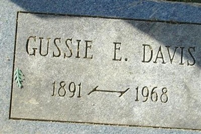 Gussie E. Davis on Sysoon