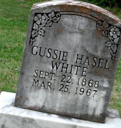 Gussie Hasel White on Sysoon