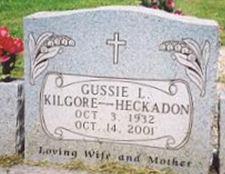 Gussie Lavern Kilgore Heckadon on Sysoon