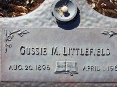 Gussie Mae Davis Littlefield on Sysoon