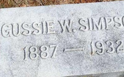 Gussie W Simpson on Sysoon
