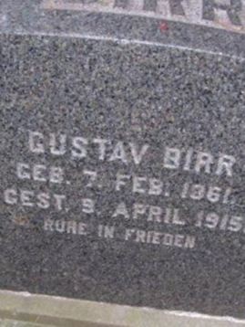 Gustav Birr on Sysoon