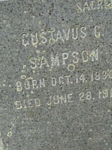 Gustavus C Sampson on Sysoon