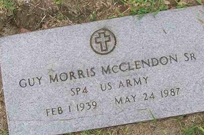 Guy Morris McClendon, Sr on Sysoon
