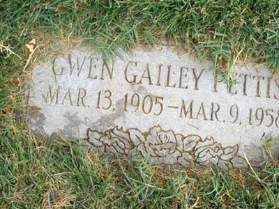 Gwen Gailey Pettis on Sysoon