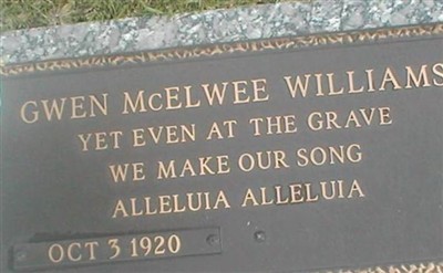 Gwen McElwee Williams on Sysoon
