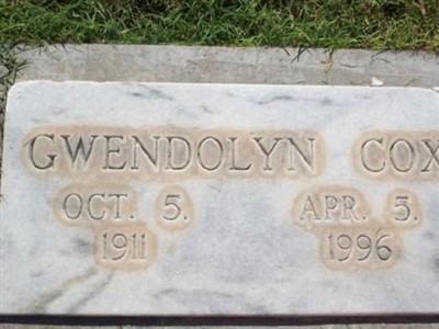 Gwendolyn Cox on Sysoon