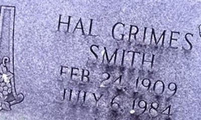 Hal Grimes Smith on Sysoon