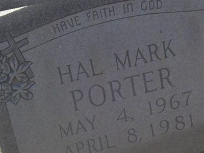 HAL MARK PORTER on Sysoon