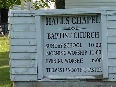 Halls Chapel Cemetery on Sysoon