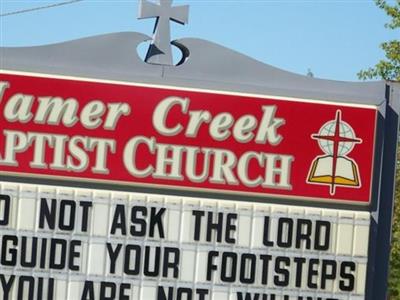 Hamer Creek Baptist Church Cemetery on Sysoon